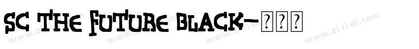 SC The Future Black字体转换